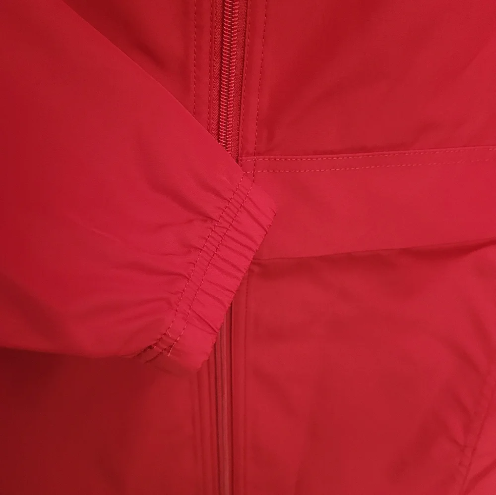 Champion Youth Medium 7/8 Windbreaker‎ Rain Jacket Lightweight Packable Red